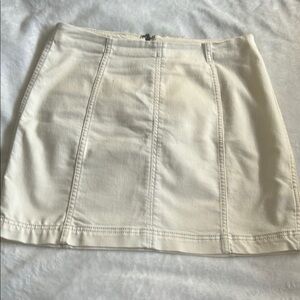 Free People Cream Mini Pencil Skirt Casual Resort Wear